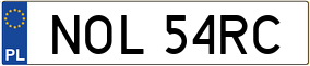 Truck License Plate